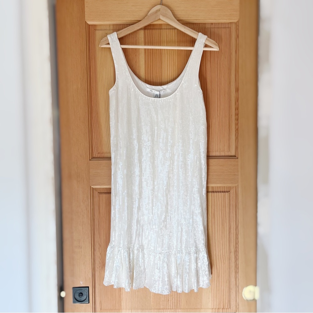 Diane von Furstenberg Silk Sequined Dress size 6